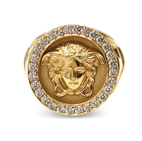 real gold versace ring|Versace gold ring 18k price.